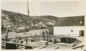 Image: Battle Harbor Docks- Fish Steamer